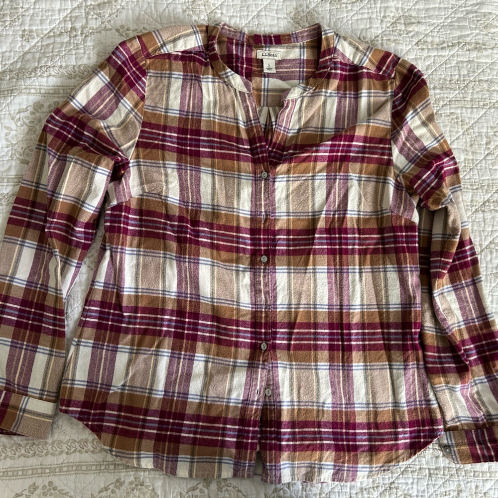 L.L. Bean Flannel Plaid Shirt